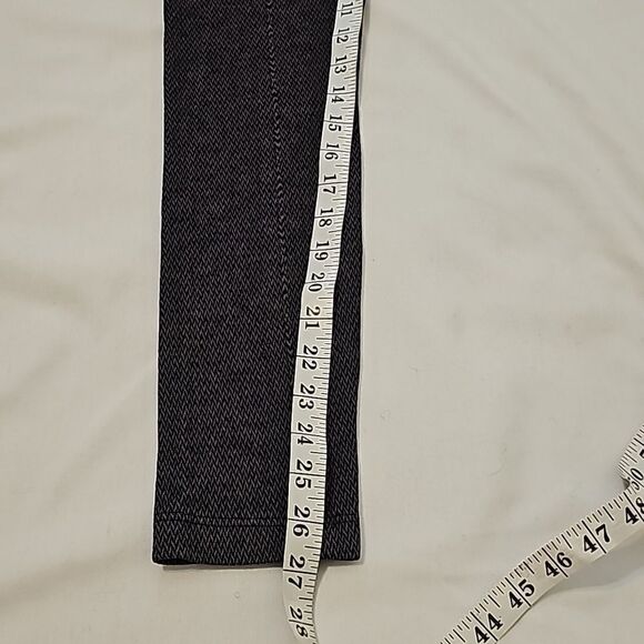 Lysse Center Seam Ponte Leggings Charcoal Chevron M - Picture 5 of 7